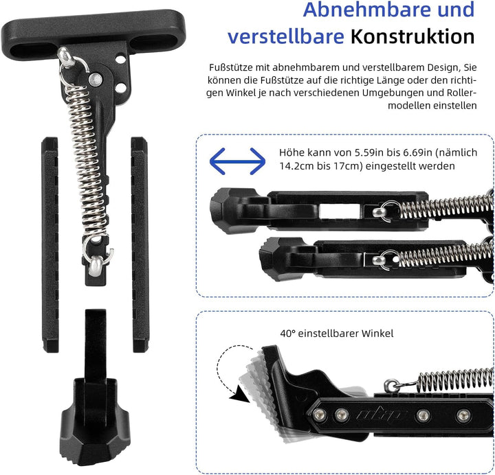 ulip Scooter Kickstand Parken Stand Füsse Unterstützung Ersatzteil Kompatibel für Ninebot Max G30/Ma