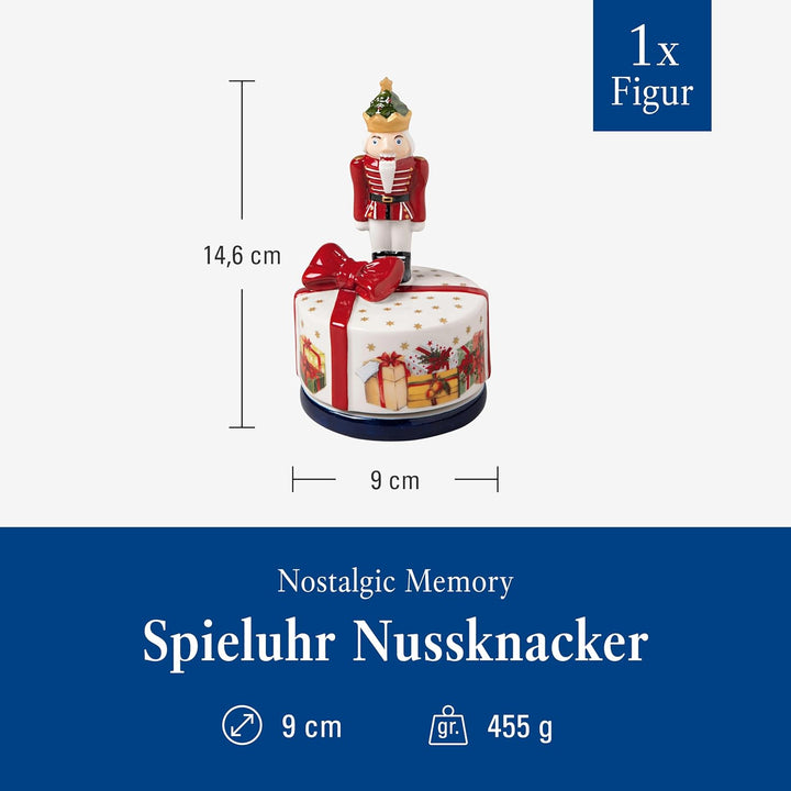 Villeroy & Boch - Nostalgic Melody, Nussknacker drehend, 9 x 15cm, Porzellan, Mehrfarbig 14-8640-630