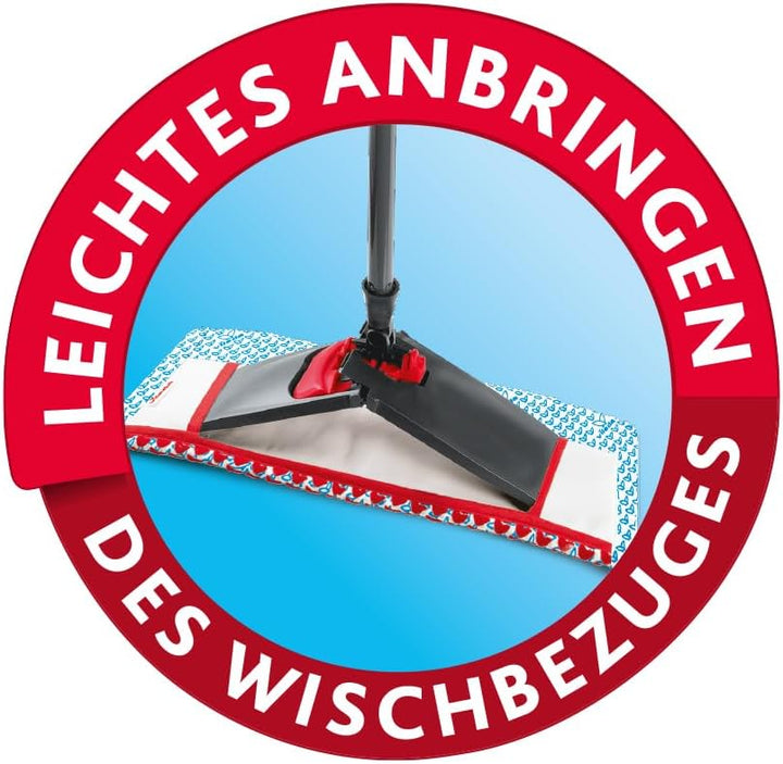 Vileda WischMat Extra, Wischbezug mit 3D Flockstruktur, 1 Stück Wischmat Extra Bezug Single, Wischma