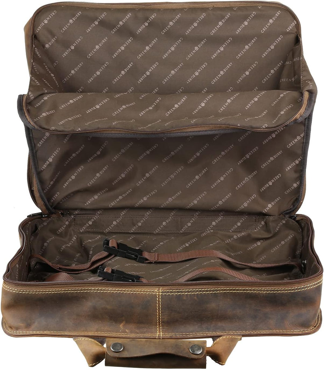 Greenburry Vintage 2 Rollen Businesstrolley 33 cm Laptopfach