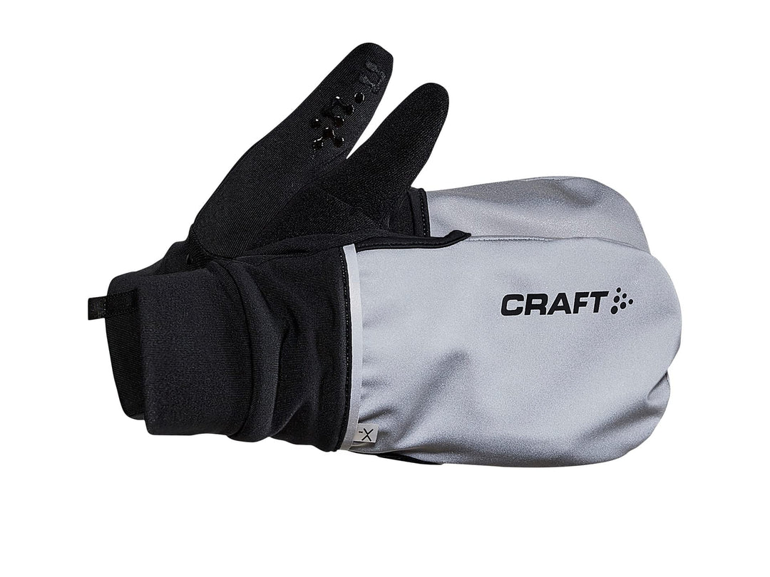 Craft Sportswear Herren-Hybrid-Wetterhandschuh kalt XS silber / schwarz, XS silber / schwarz