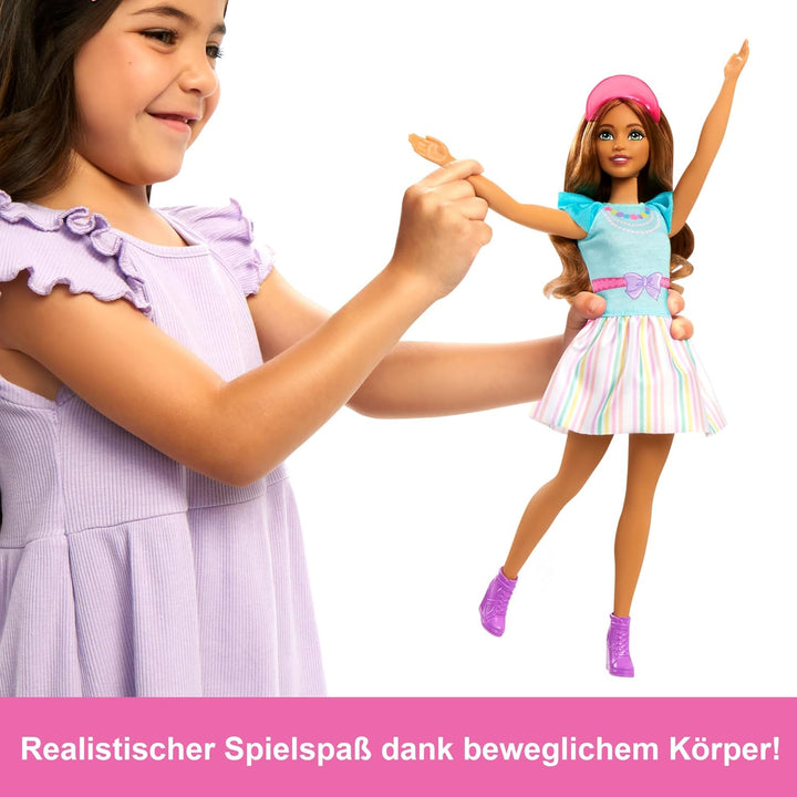 Barbie-Puppe, Meine erste Barbie mit braunem Haar, Barbie-Accessoires, Schuhe, Bürste und mehr, Soft