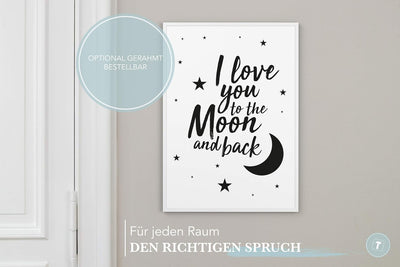 Papierschmiede® Bilder Home XXL Kunstdruck A1 (59,4x84,1 cm) Spruch Poster Zuhause Schrift Bild Wand