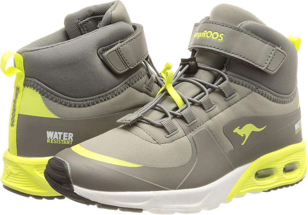KangaROOS Unisex Kinder Kx-Hydro Sneaker 27 EU Ultimate Grey Limetta, 27 EU Ultimate Grey Limetta