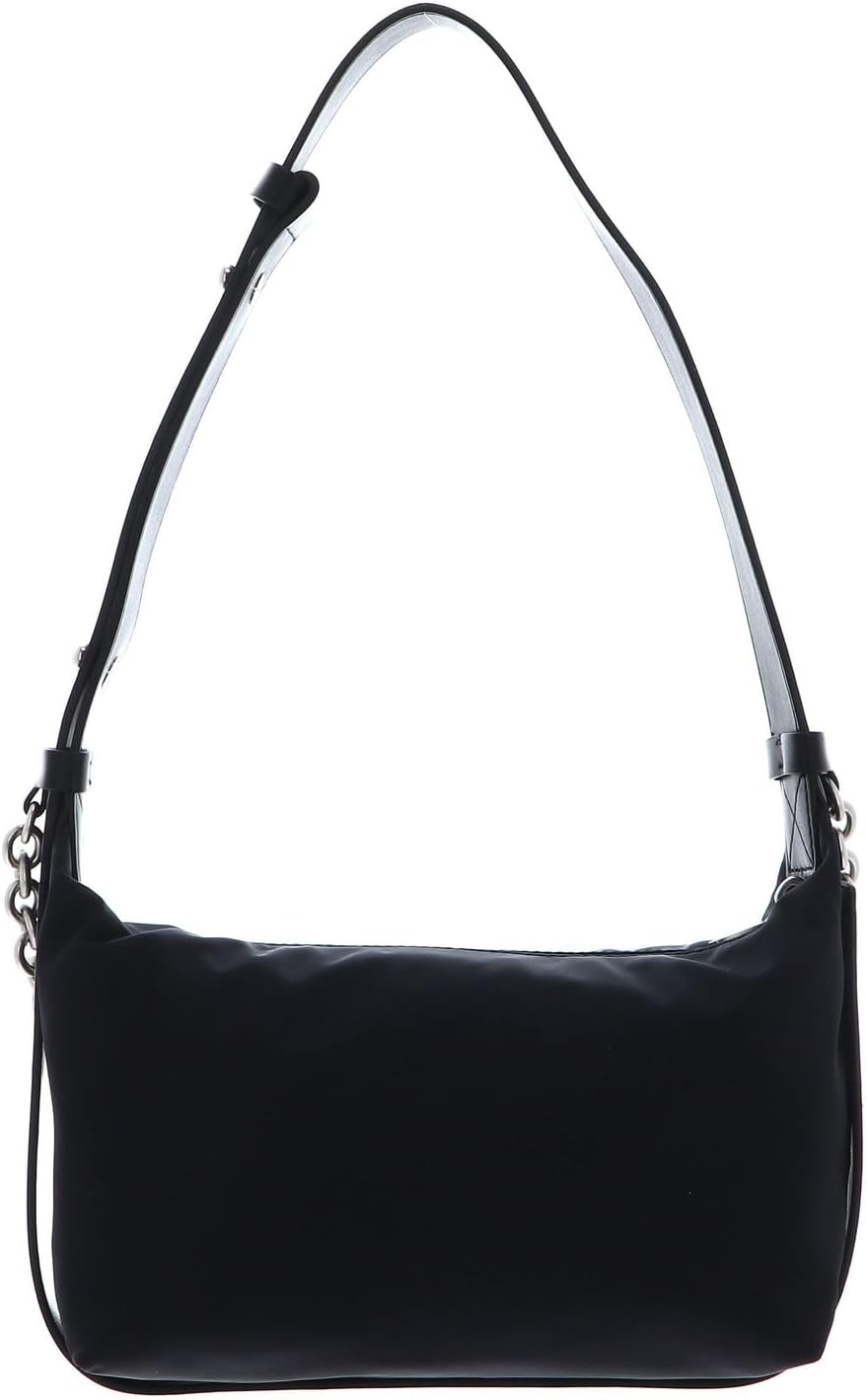 Calvin Klein CKJ Nylon Chain Shoulder Bag 22 Black