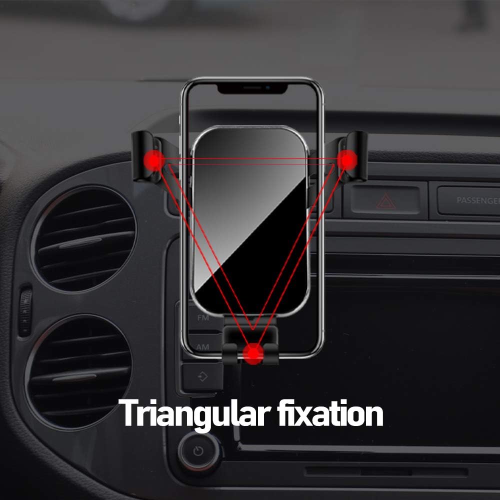 KUNGKIC Auto-Telefonhalterung für Volkswagen VW Tiguan 2012-2016, Einstellbar, Fit für 4-6,2 Zoll Te