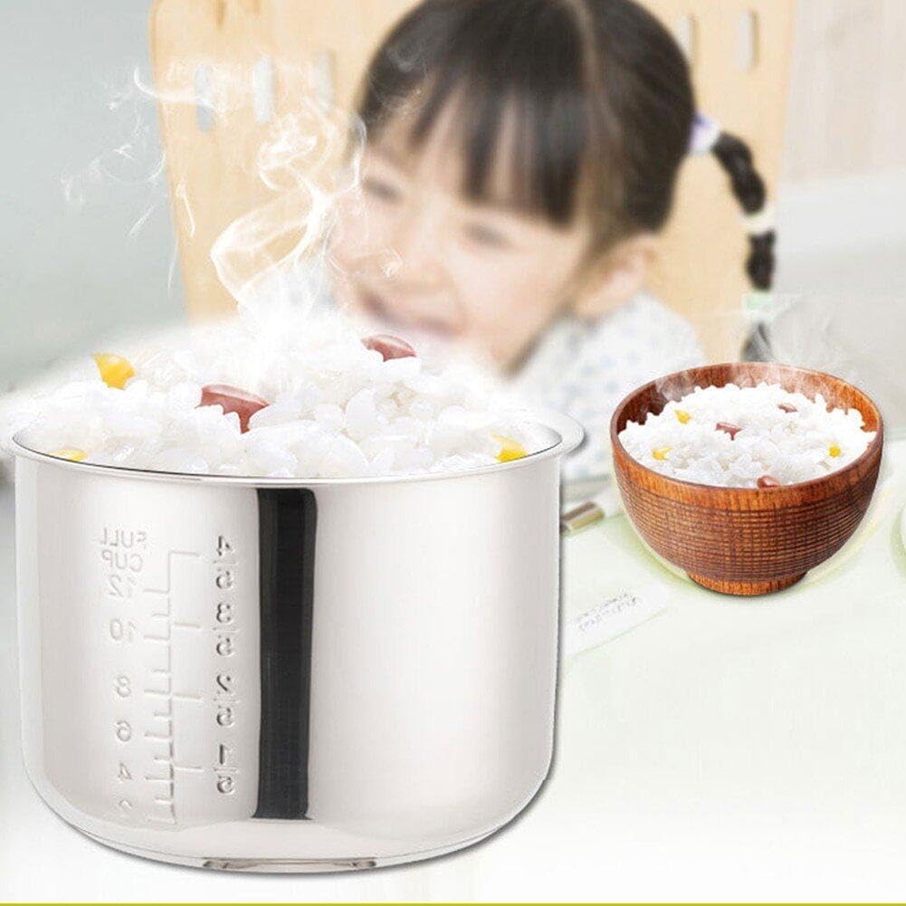 Innenkochtopf Innentopf Ersatz Edelstahl Reiskocher Liner Reiskochbehälter Reiskocher Zubehör
