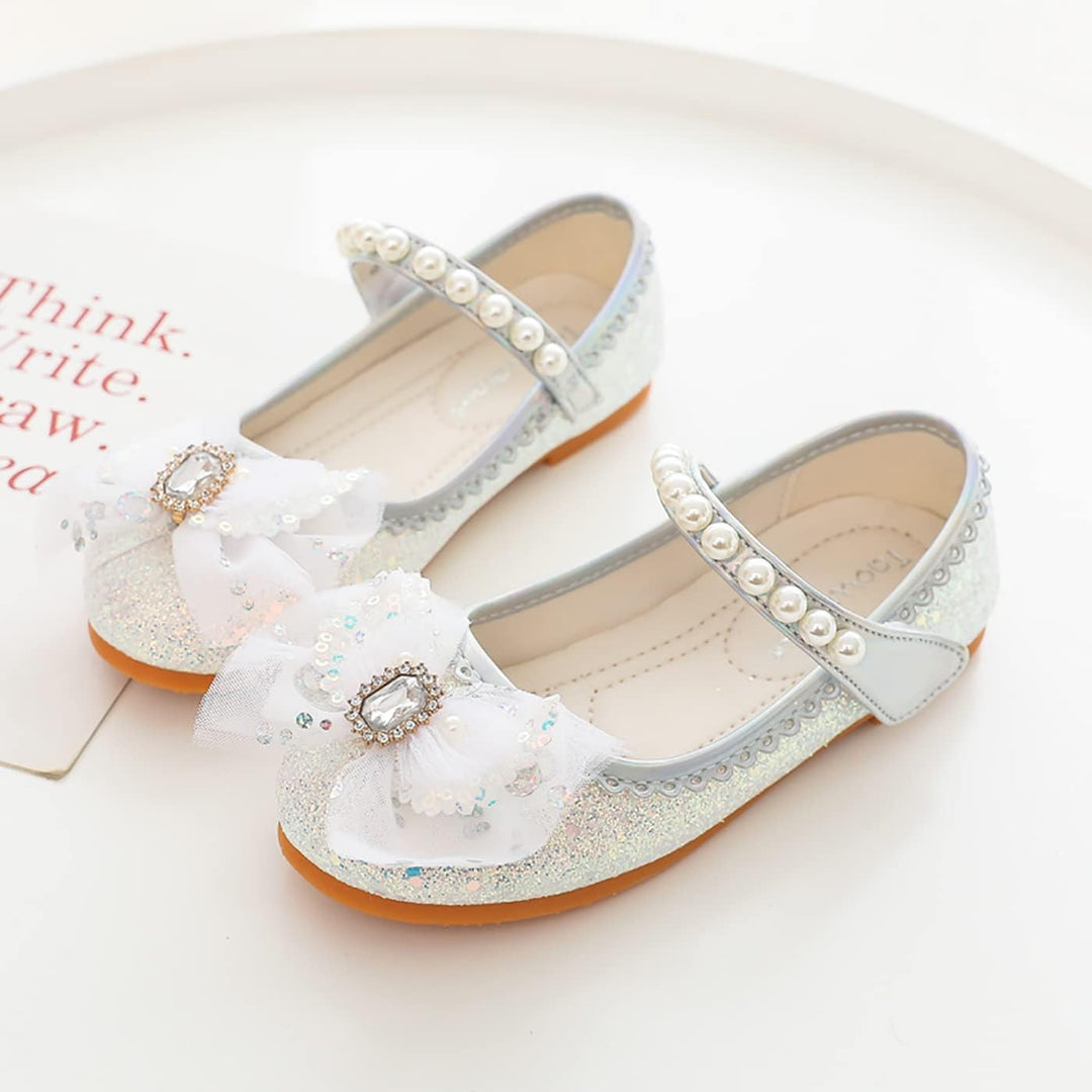LOBTY Mädchen Prinzessin Schuhe Pailletten Kristall Schuhe Kinder Sandalen Hochzeitsschuhe Ballettsc