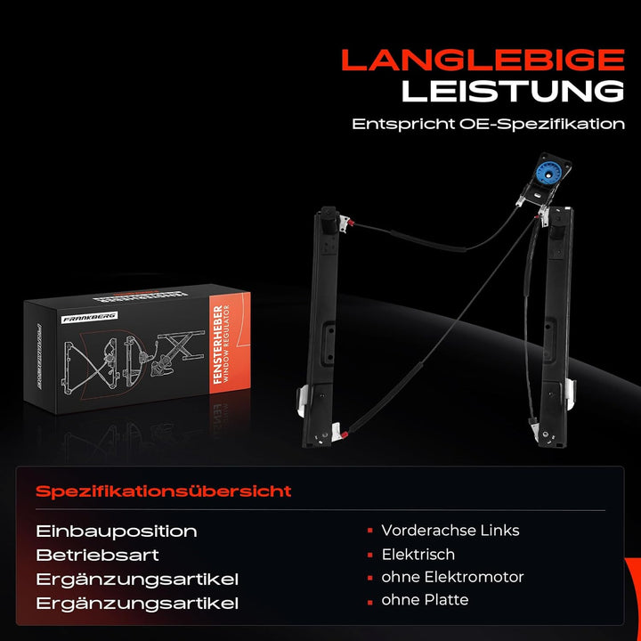 Frankberg Fensterheber Vorne Links Kompatibel mit Mondeo IV/Mondeo IV Stufenheck/Mondeo IV Turnier B