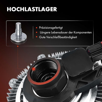 Frankberg Lüfterkupplung Kühlerlüfter Kompatibel mit 124 Stufenheck W124 400E 4.2 500E 4.2L 5.0L 199