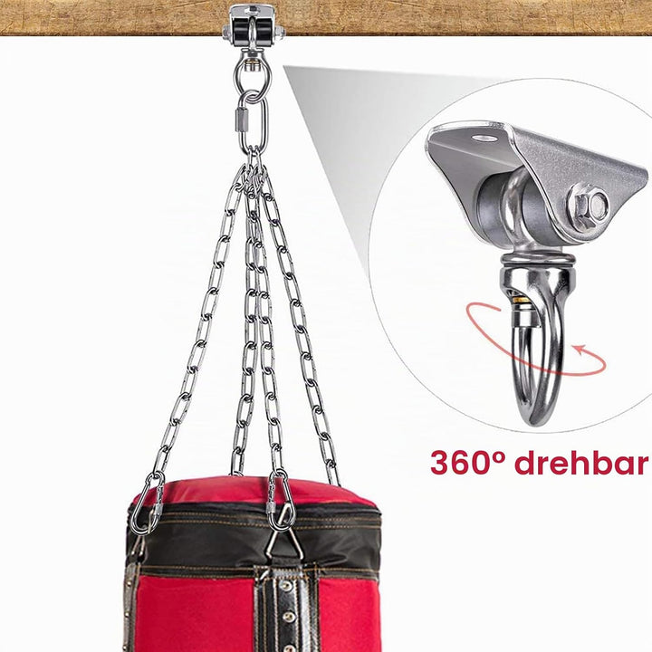 BeneLabel Heavy Bag Halterung, Boxsack Aufhänger, Heavy Bag Aufhänger, Boxsack Zubehör, Boxsack Halt