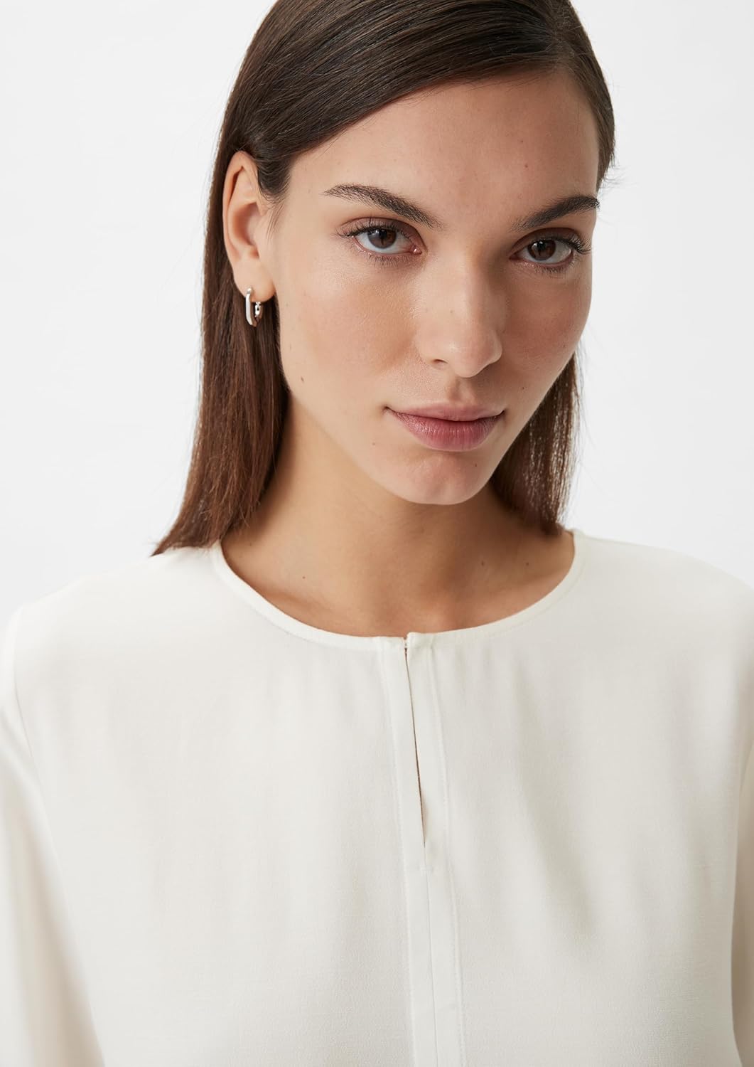 Comma Damen Bluse 34 0120 Weiss, 34 0120 Wei&#xDF;