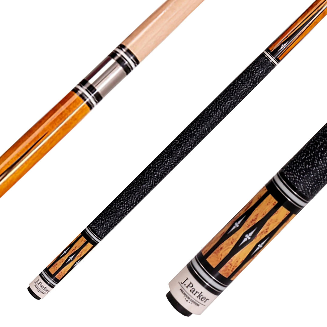 Parker Billardqueue Premium Edition PE-Serie, Profi-Cue, Quick-Joint 12,75 Mehrschicht Leder-Tip, Le