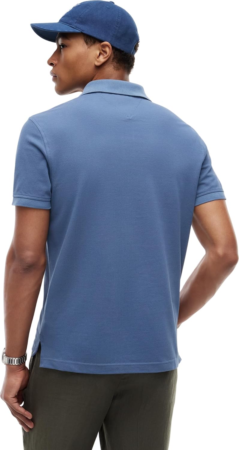 Tommy Hilfiger Herren Poloshirt Kurzarm 1985 Regular Fit XS Blue (Aegean Sea), XS Blue (Aegean Sea)