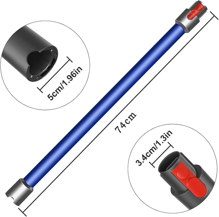 Schnellspannstab, kompatibel mit Dyson V15, V11, V10, V8, V7, Staubsauger-Verlängerungsstange, Verlä