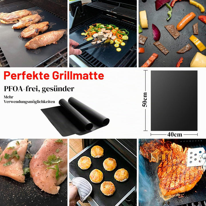 7 Stück Dauerbackfolie für Backofen, 40x33cm Antihaft Backmatte, Wiederverwendbar Backpapier für Den