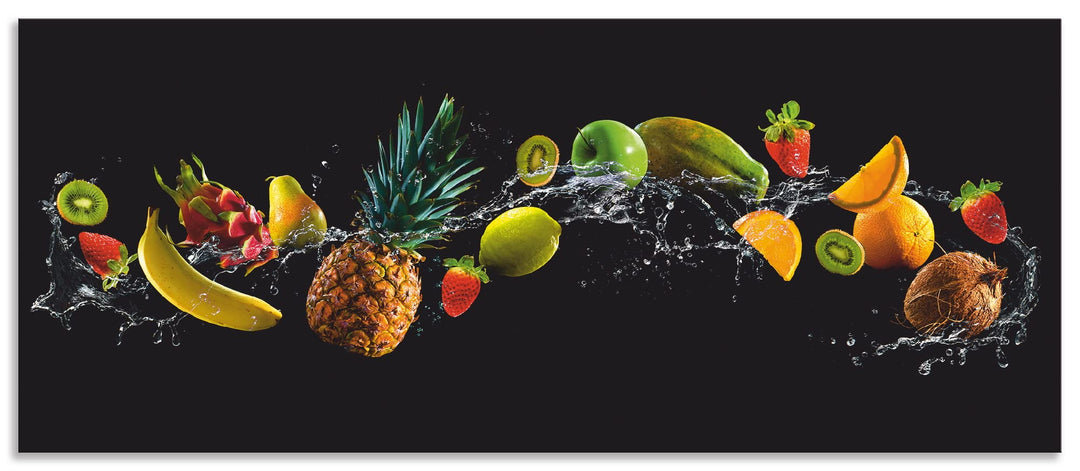 ARTland Küchenrückwand Alu 120x50 cm (BxH) viele weitere Grössen Spritzschutz Küche für Herd Spüle D