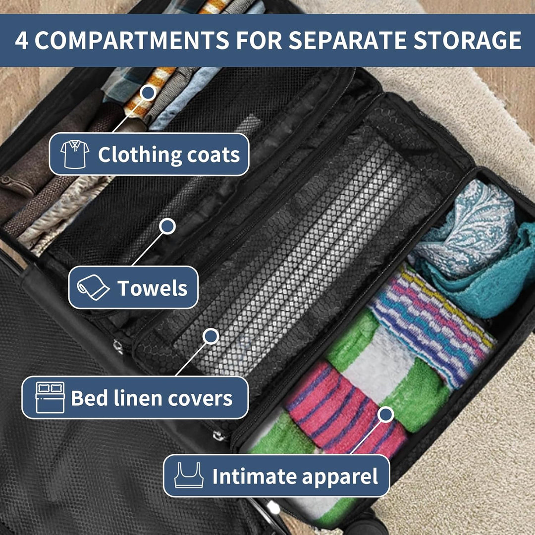 Hangable Clothes Organizer, grosse Kapazität faltbar multifunktionale Kleidung Aufbewahrungstasche,