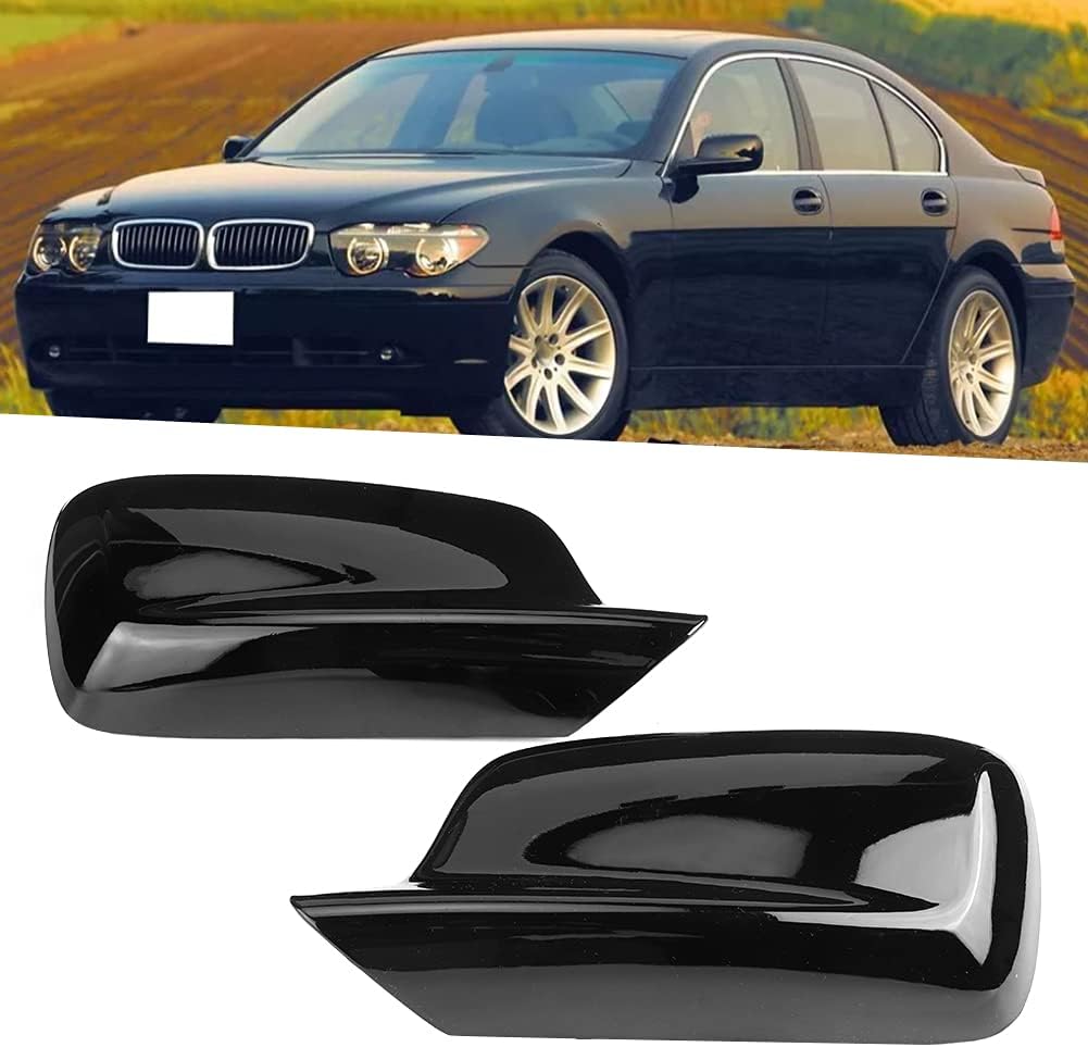 Fydun 2 Stück Rückspiegelabdeckung Paar Linke + Rechte Rückspiegel-Abdeckkappe 51167074236 Ersatz fü