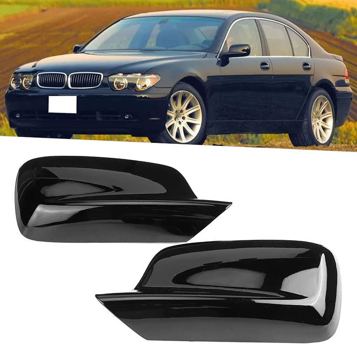 Fydun 2 Stück Rückspiegelabdeckung Paar Linke + Rechte Rückspiegel-Abdeckkappe 51167074236 Ersatz fü