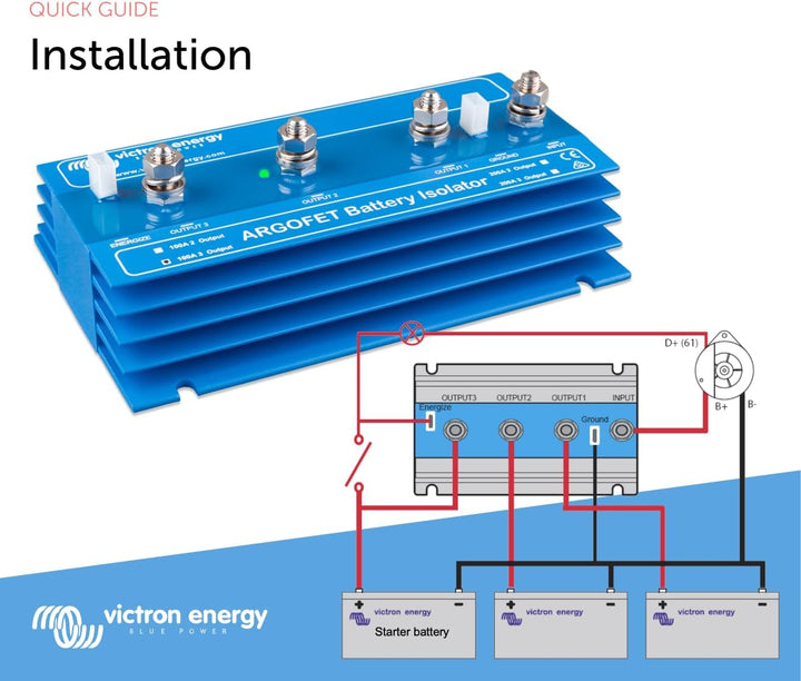 Victron Energy ArgoFET Batterietrenner 100-3AC (3 Batterien 100 Amp)