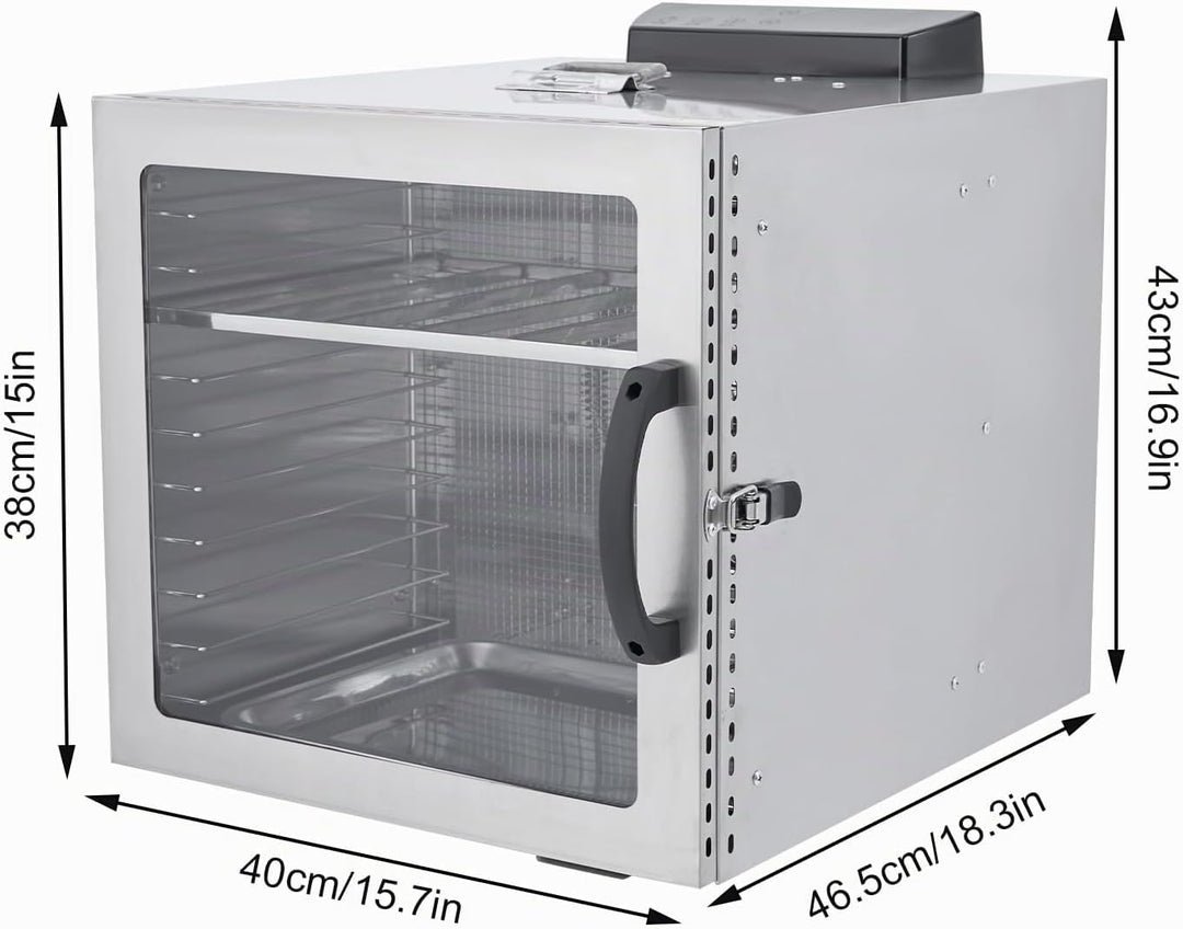 1000W Dehydrator, 42.5L Kapazität für Biltong Jerky Gemüse Obst