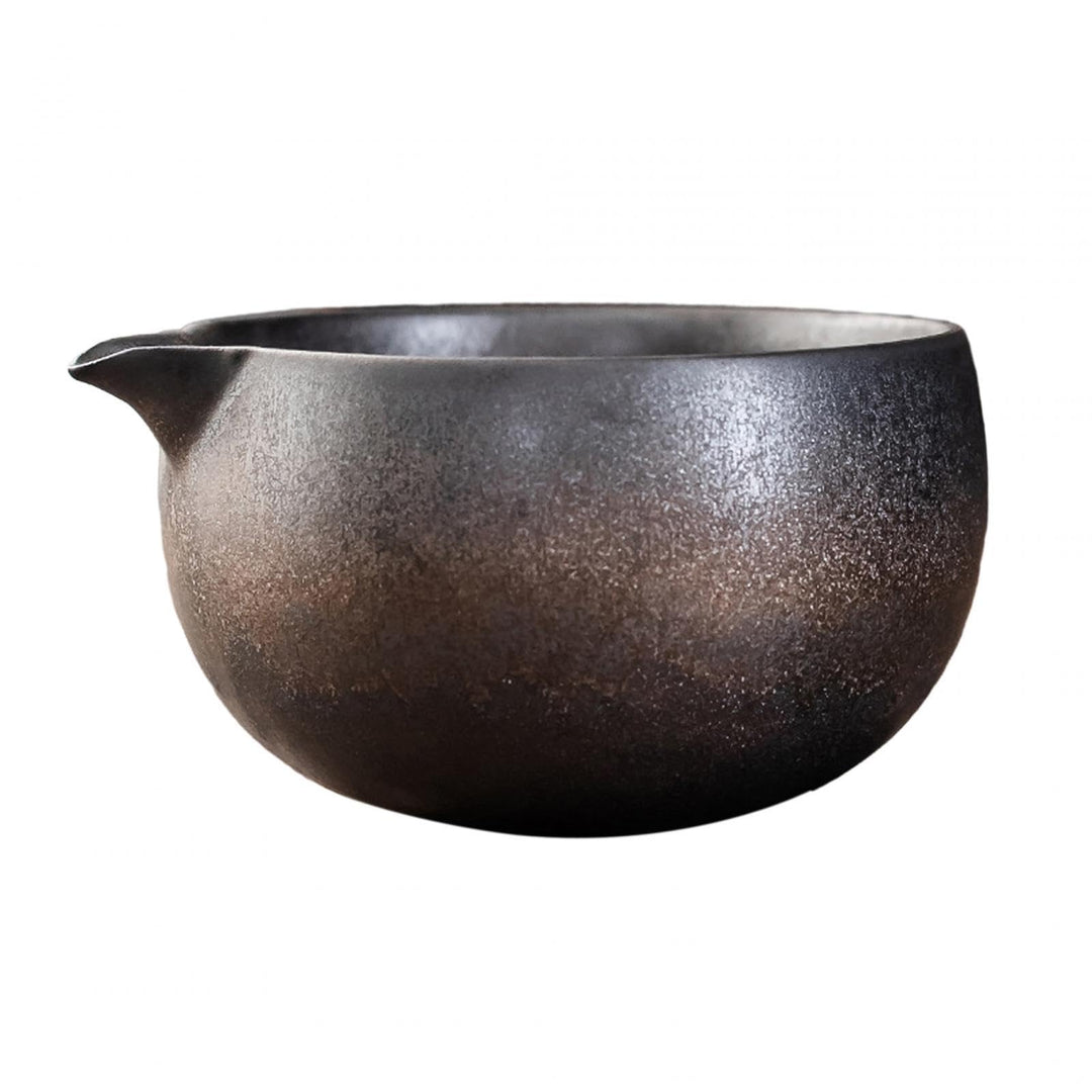 Matcha Schale Keramik Matcha Tee Schale, Japanische Keramik Matcha Schale mit Ausguss, Handgemachte