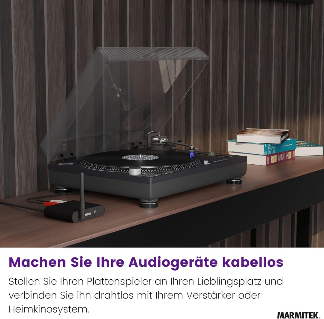 Marmitek Funk Audio Übertragung WA300 - Verbinden Sie Ihre Audio Quelle drahtlos mit Ihre Ihre Stere