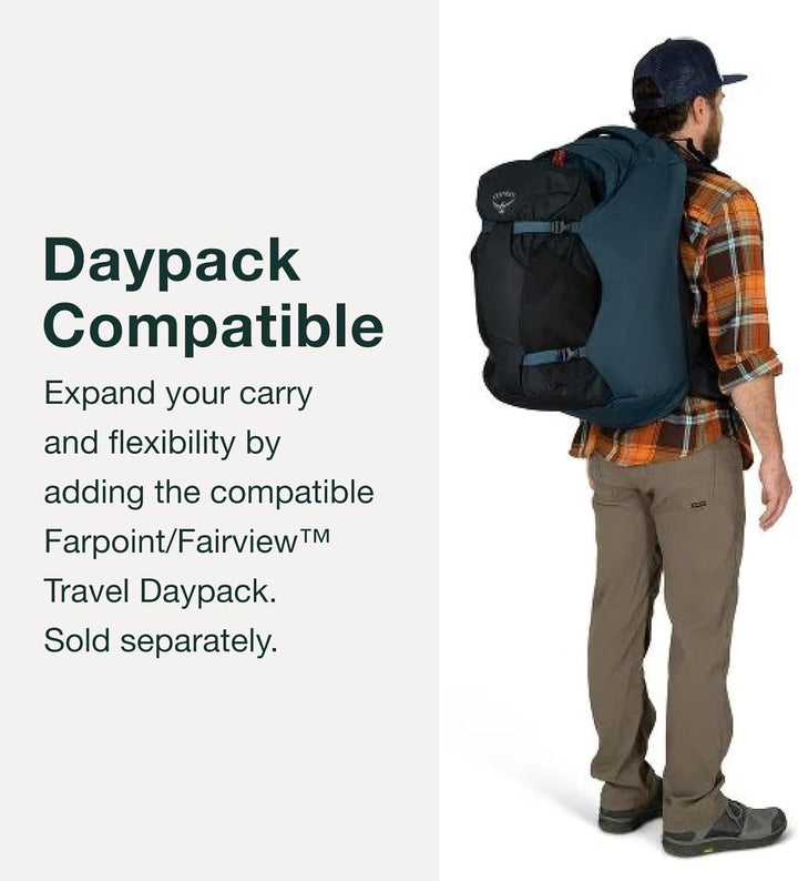 Osprey Farpoint Men's Travel Backpack O/S - Fassungsvermögen 40L Gopher Green, O/S - Fassungsverm&#x