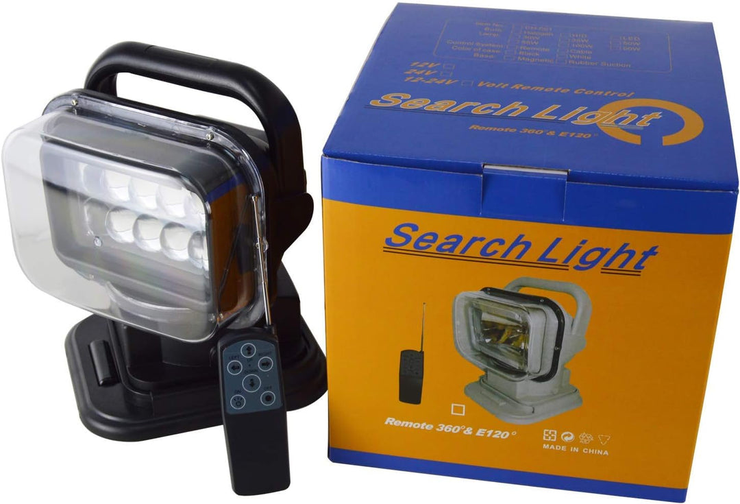 Willpower 50W 360 Grad rotierende Fernbedienung LED Suchscheinwerfer Arbeitslicht 12-24V Spot für Ge