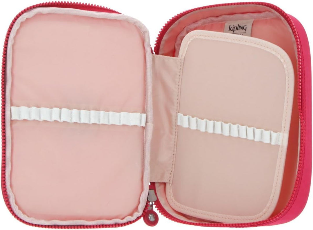 Kipling 100 PENS, Grosses Federmäppchen für bis zu 100 Stifte, 21 cm, 1.5 L, True Pink, True Pink