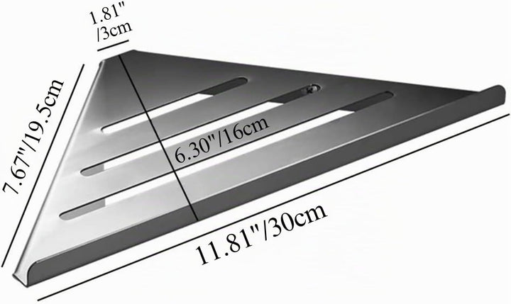 Biutimarden 30CM Chrom Duschregal Ohne Bohren Eckablage Badregal Selbstklebende SUS304 Edelstahl Dus