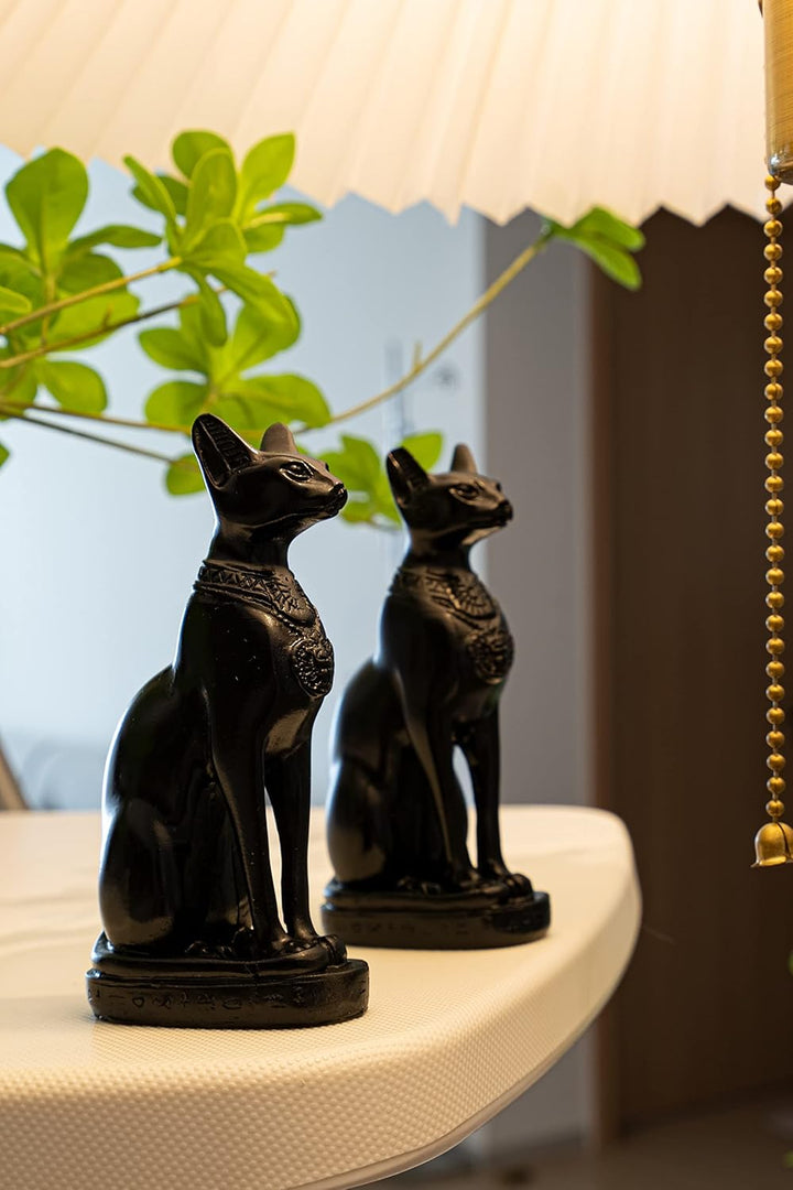 EASCHEER Ägyptische Katzengöttin Bastet, Statue, ägyptische Dekoration, 1 Stück (10,7 cm / 4,2 Zoll,