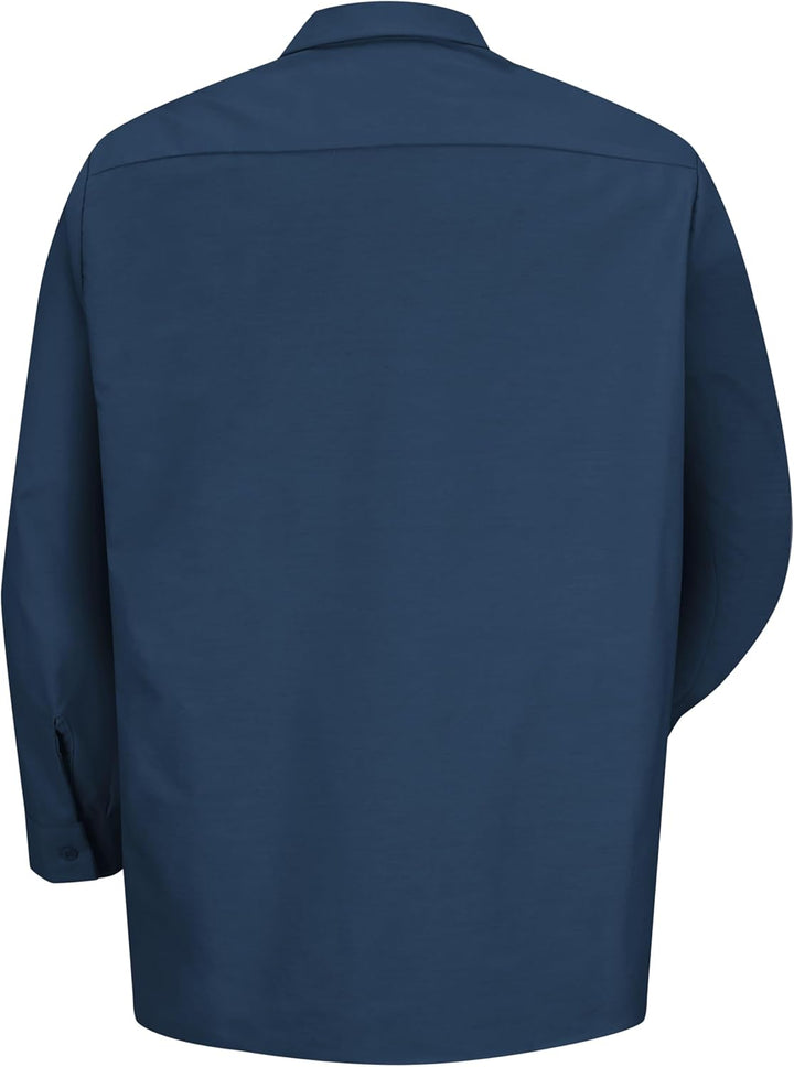 Red Kap Herren Industrial Work Shirt, Regular Fit, Long Sleeve Button-Down-Arbeitshemd S Marineblau,