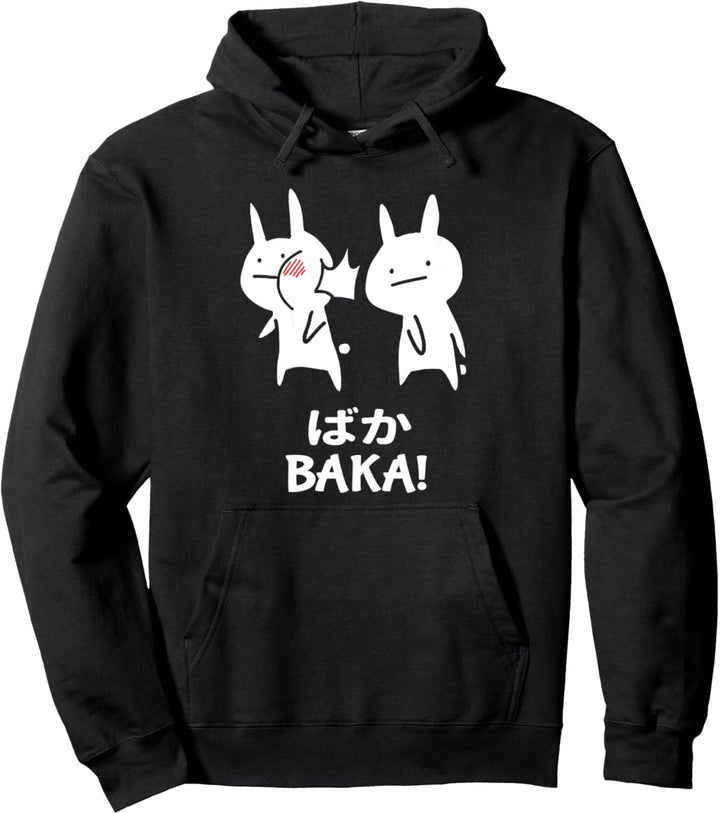 Funny Anime Japan Baka Rabbit Slap - Baka Japanese Pullover Hoodie