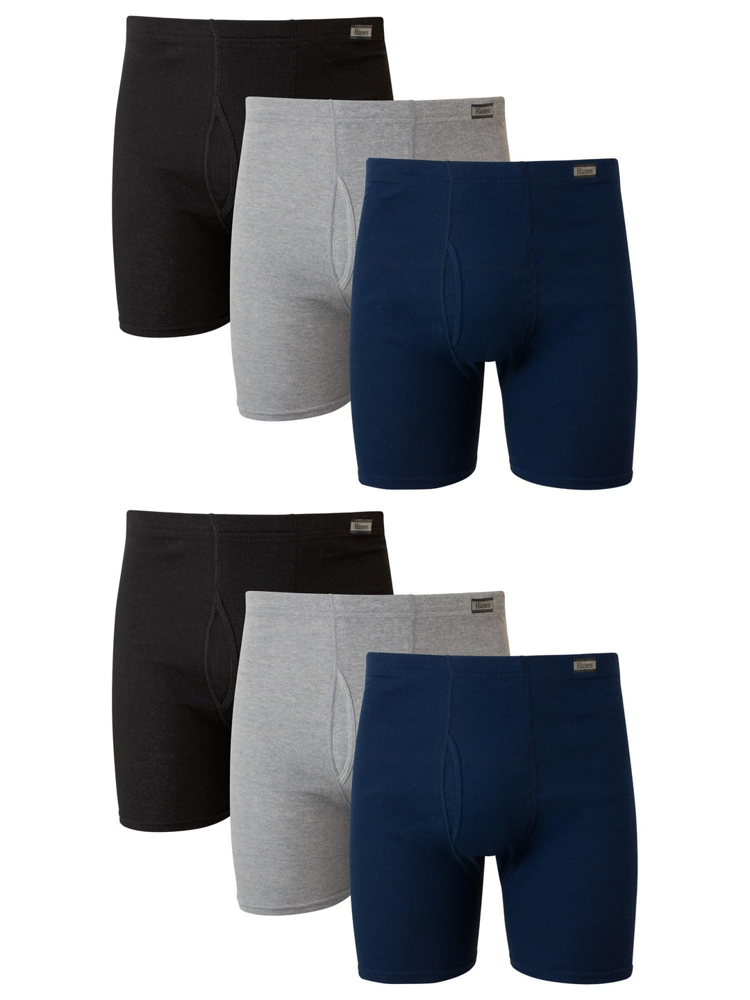 Hanes Herren Herren-Boxershorts, Ohne Etikett, 6er-Pack Retroshorts (6er Pack) S 6 Stück, Sortiert,