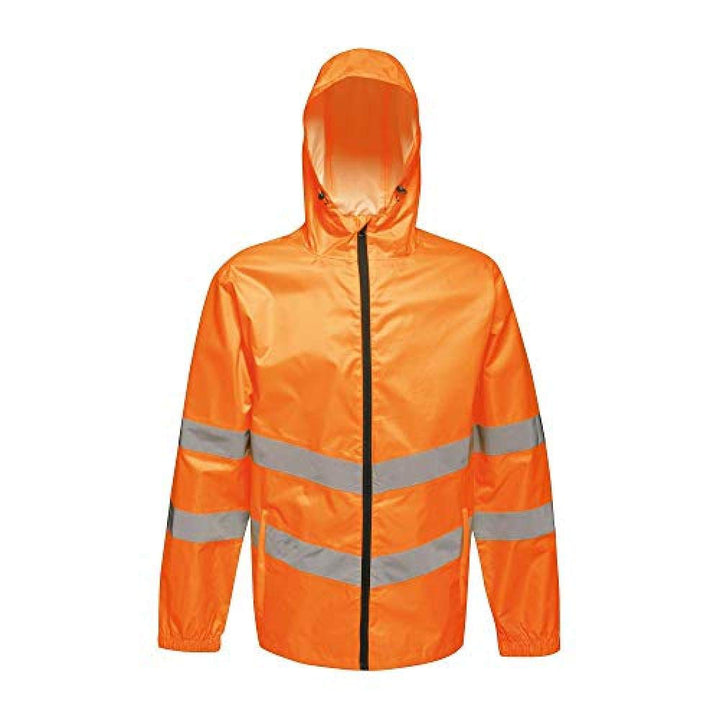 Regatta TRW497 18850 professionelle Warnschutzjacke, wasserfest und winddicht, verstaubar, Orange, G