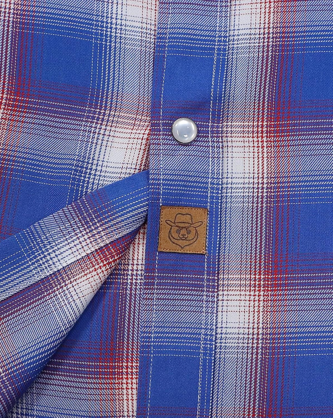 Dubinik® Bambusfaser Kurzarmhemd Herren Freizeithemden Für Herren Druckknöpfe Cowboy Vintage Western