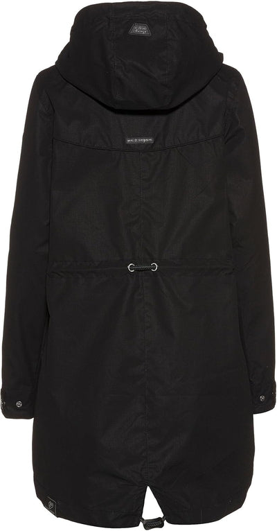Ragwear CANNY Damen Frauen Parka,Mantel,Übergangsmantel mit Kapuze,Herbstmantel,wasserabweisend XS B