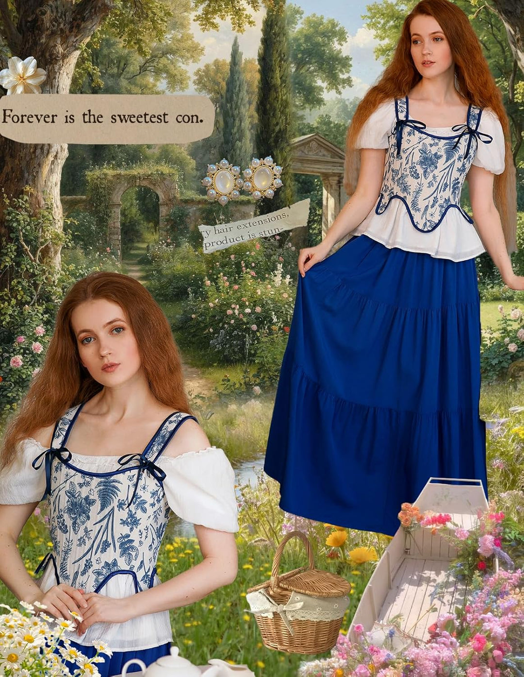 Scarlet Darkness Bustier-Top für Damen, Renaissance-Blumenmuster, Schnürung, Bodyshaper, Korsett mit