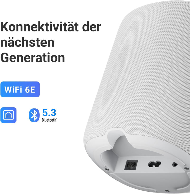 WiiM Sound Lite Smart Speaker, Hi-Res 24-bit/192 kHz, AI RoomFit™ Raumkorrektur, 100W Peak, WLAN 6E/