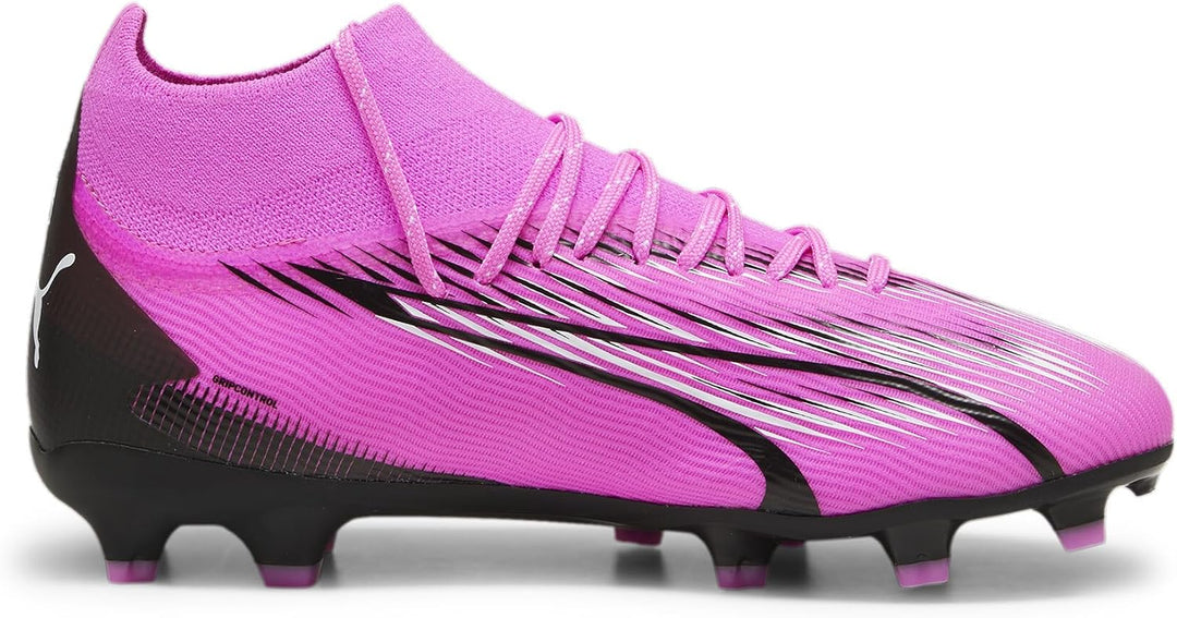 PUMA Unisex Kinder Ultra Pro Fg/Ag Jr Soccer Shoe 35 EU Poison Pink White Black, 35 EU Poison Pink W