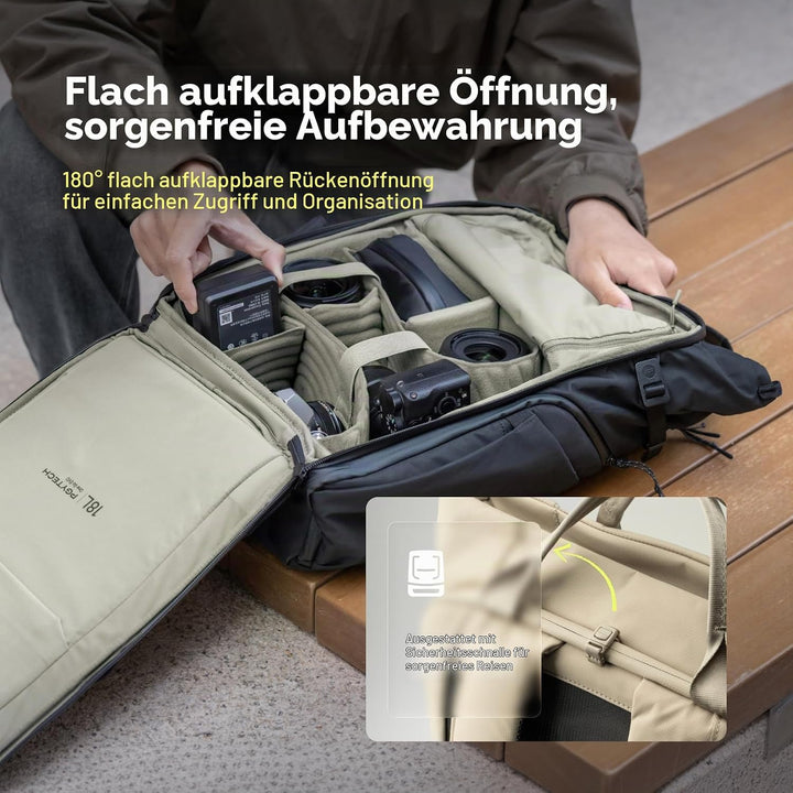 PGYTECH OneGo Roamer Kamerarucksack 18L, Wasserabweisender Casual Tote-Rucksack mit Zwei Tragearten,