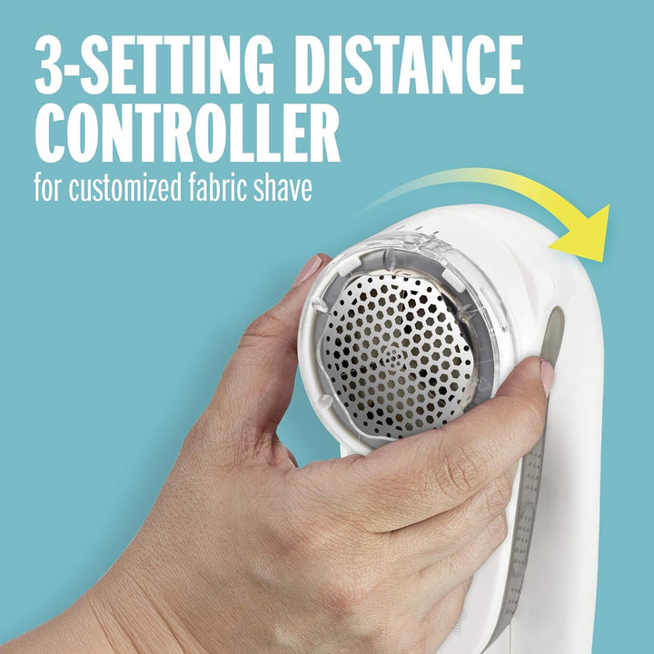 Conair Fusselentferner, Wiederaufladbarer Fusselrasierer für Kleidung und Stoffe, Ergonomischer Grif