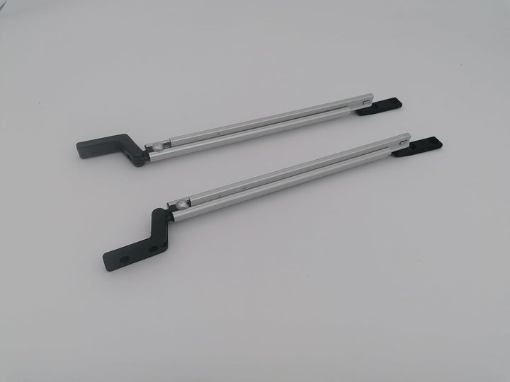CR-MOESANCO® Kompass-Set rechts + Links für Wohnwagen, Arm für Wohnmobil-Fensterstütze, Hebestütze o