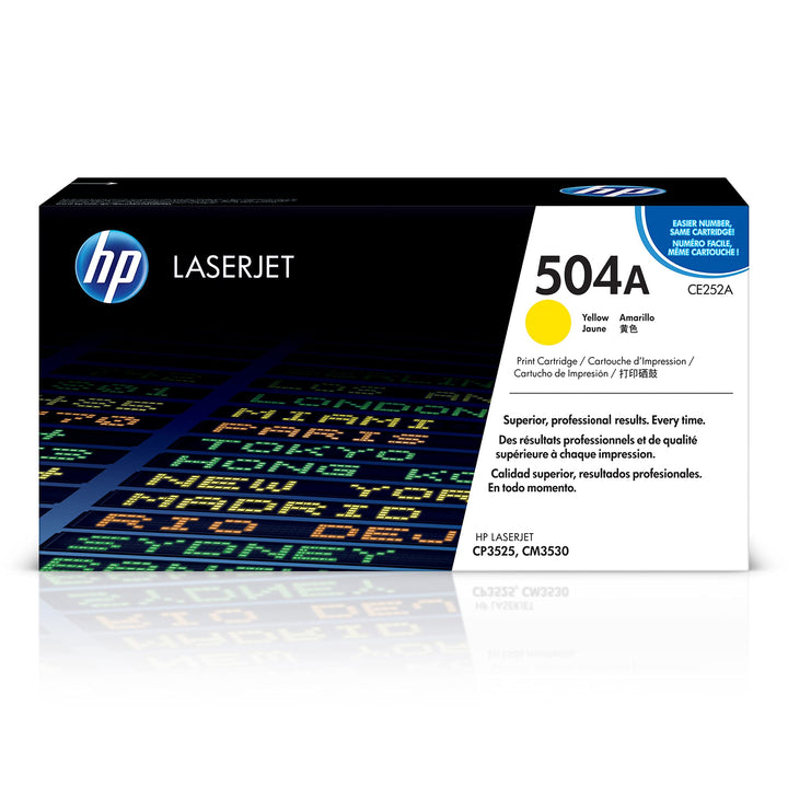 HP 504A (CE252A) Gelb Original Toner fürHP Color Laserjet CP3525, HP Color Laserjet CM3530 Gelb 7.00