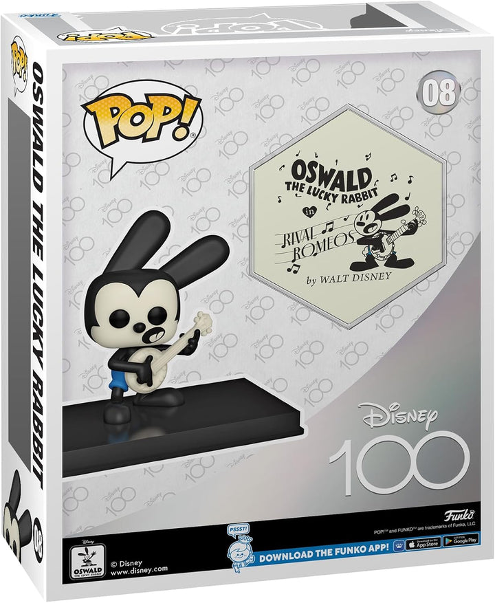 Funko Pop! Art Cover: Disney 100 - Oswald The Lucky Rabbit - Vinyl-Sammelfigur - Geschenkidee - Offi