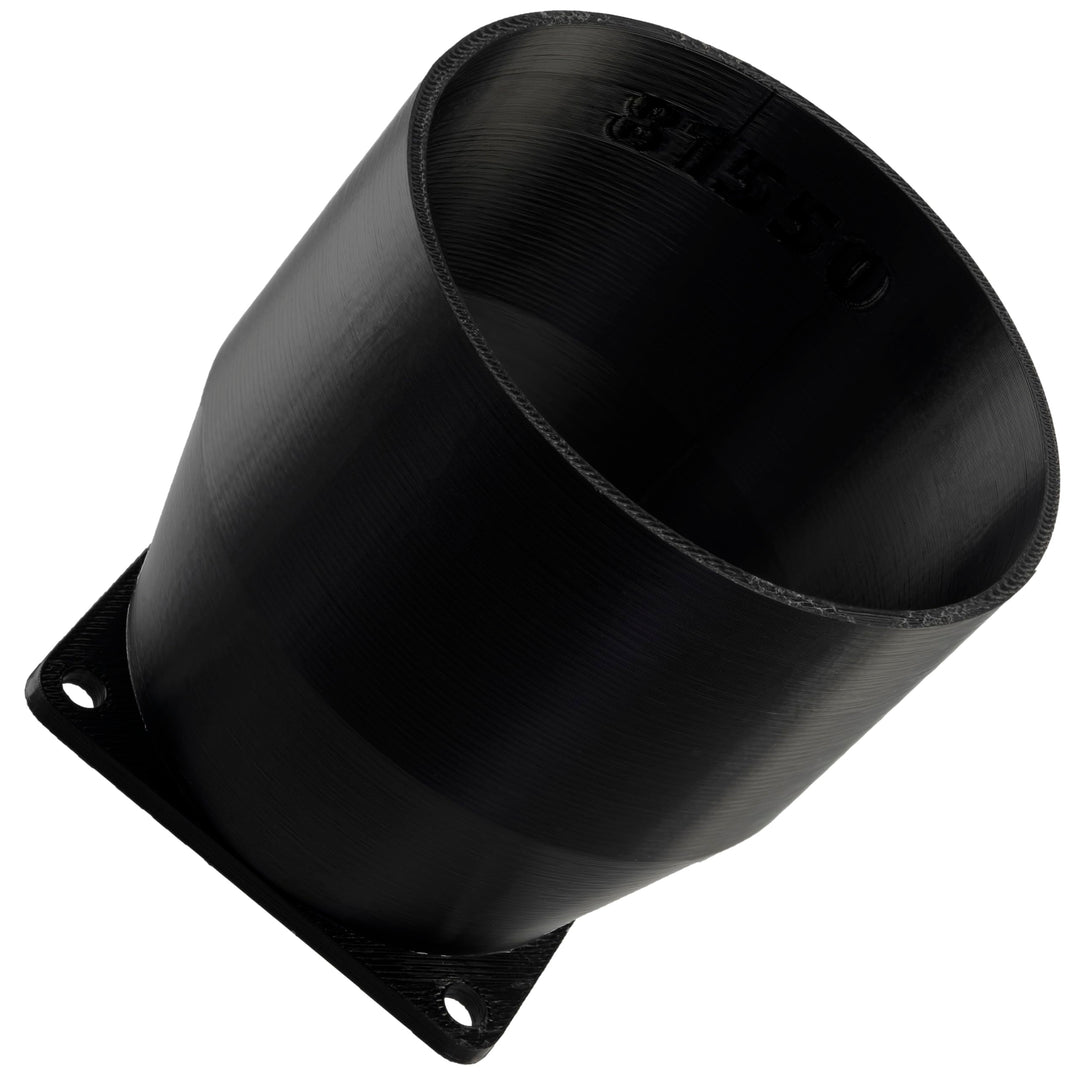 AERZETIX Quadratisch-Rund-Adapter für Luftstrom für Lüftungskanal 60x60 mm Ø73 mm aus ABS-Kunststoff