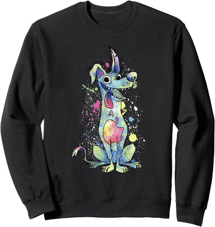 Disney Pixar Coco Dante Watercolor Splatter Sweatshirt