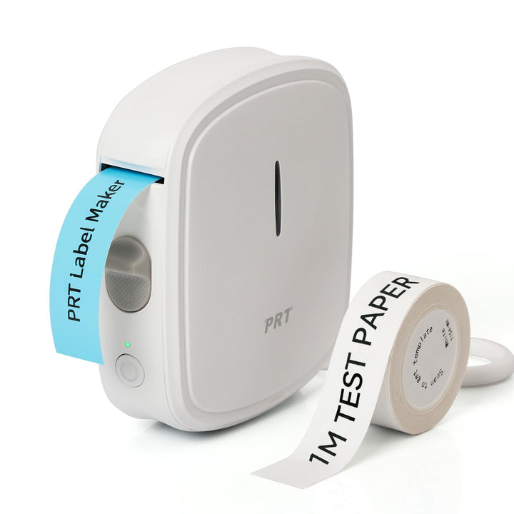 prt QUTIE Bluetooth Beschriftungsgerät Selbstklebend, Tragbarer Mini Etikettiergerät, USB Aufladen E